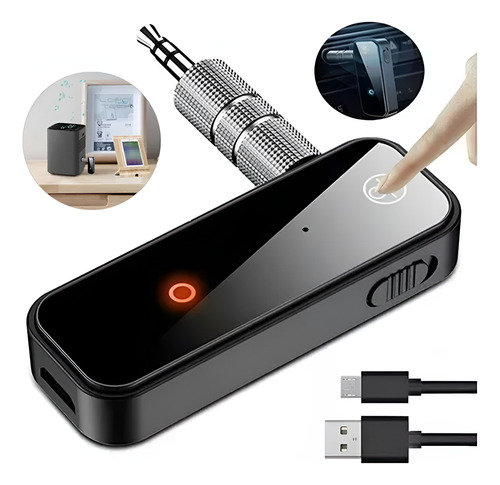 Receptor Auxiliar Bluetooth Aux 3.5 Auto Coche Manos Libres
