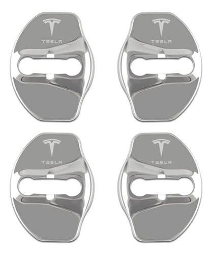 4 Pieza Cubierta Cerradura Puerta Coche Para Tesla Model 3 X