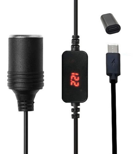 Usb C Pd Hembra Tipo C Macho A 12v Cable De Alimentación Del