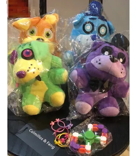 Pack De 4 Juguetes De Peluche Fnaf Bonnie Anime Games Fa