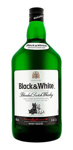 Pack De 6 Whisky Black And White Blend 1.5 L