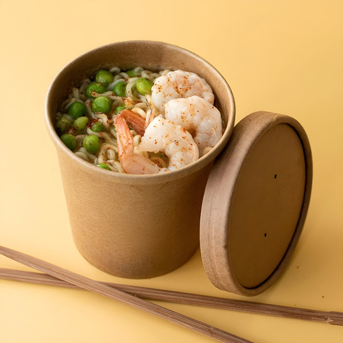 Set X50 Potes Contenedor De Alimentos Pote Kraft C/tapa 26oz Bowl Kraft Envases Pote Kraft 760ml Ensaladera Potes Para Colaciones Contenedor De Alimentos Bowl Sopa Potes Bowl Ensalada Pasteleriuscl