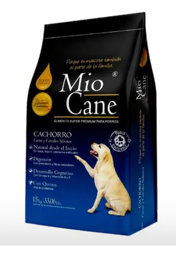 Miocane, Carne Y Cereales, Cachorros Todas Las Razas 15kg