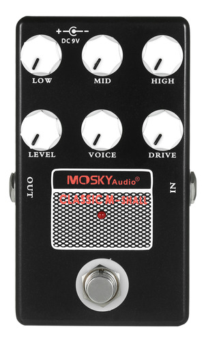 Pedal De Efecto Moskyaudio M-shall Pedal Para Guitarra, Alta