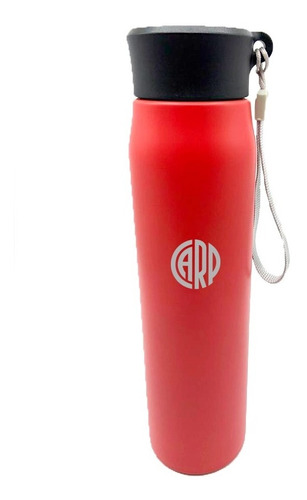 Botella Roja Acero Inoxidable, 800 Ml River Plate Logo Carp