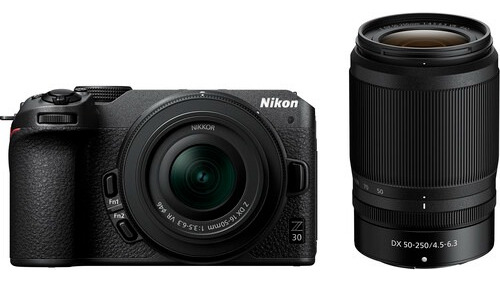 Câmera Nikon Z30 Com Lentes De 16-50 Mm E 50-250 + Nf-e *