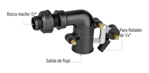 Válvula De Flotador, Plástica Para Tinaco 1/2