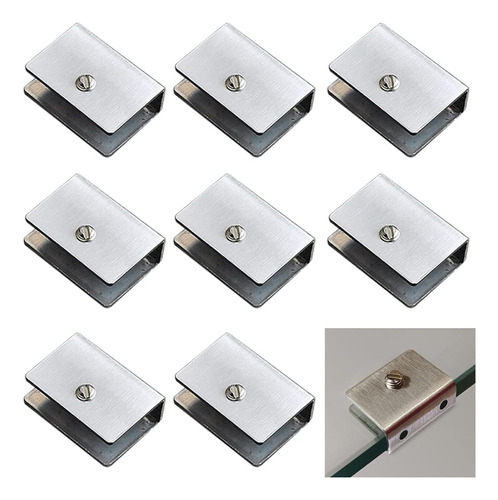 Soportes De Vidrio Para Montaje En Pared, 8 Unidades