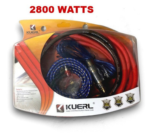 Kit Cable Instalacion Sonido Planta Cable #4 Hasta 2800w