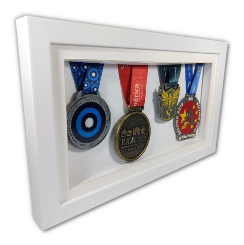 Quadro / Moldura Portamedalha - Box Único 4 Medalhas