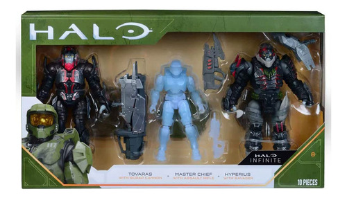Halo Paquete De 3 Figuras De Acción Infinitas De 4 Pulgadas: