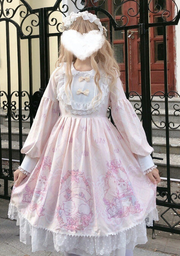 Vestido De Mujer Kawaii Lolita Cosplay Diseño Lolita Cat Man