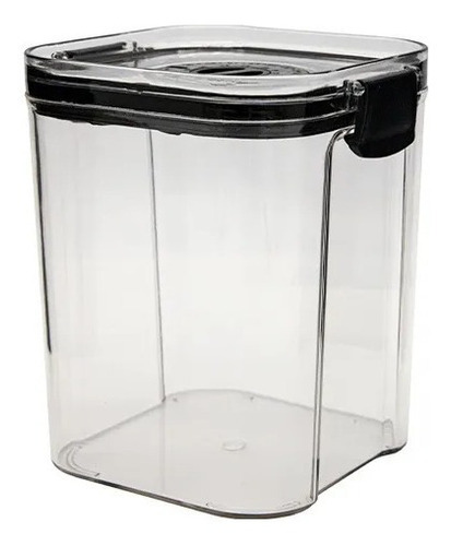 Pote Hermético Com Trava E Indicador De Data 1350 Ml Cor Transparente