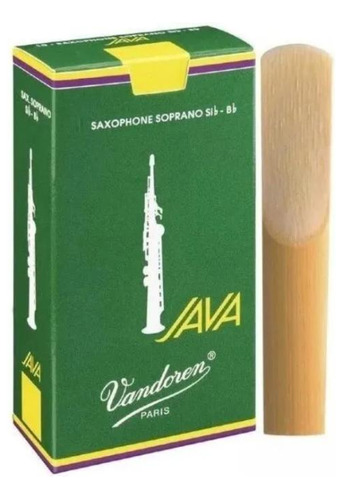 10 Palhetas Java Nº 2,5 P/sax Soprano Sr3025 Vandoren 5575