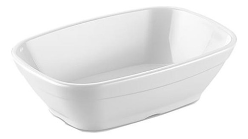 Set De 4 Plato Rectangular Pc Blanco