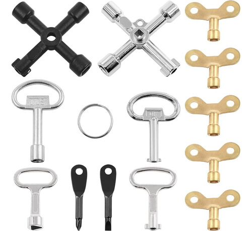 Mardatt 13 Pcs Utility Keys Kit Fontaneros Key Tool Set 4 Wa