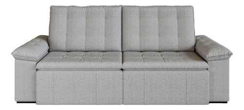 Sofá Cama Retrátil E Reclinável 4 Lugares 240cm Linho Wt