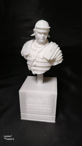 Busto De Guardia Pretoriana Modelo 3, Blanco 15cm De Altura