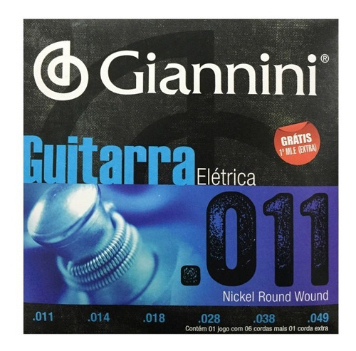 Encordoamento Giannini Geegst  011 Para Guitarra