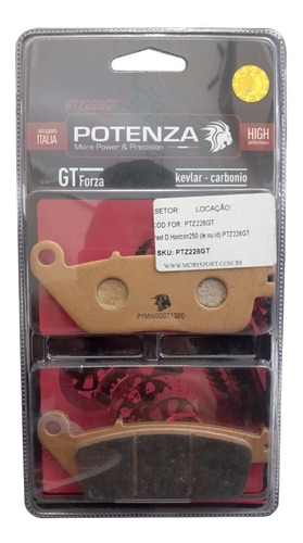 Pastilha Freio Dianteira Kevlar Dafra Horizon 250 Potenza