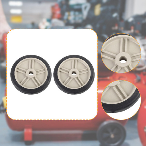 2 Ruedas Para Compresor De Aire (tornillos No 6 Pulgadas