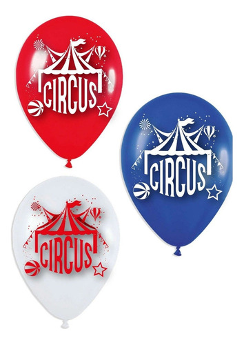 Globos Bombas Estampados X20u Circus