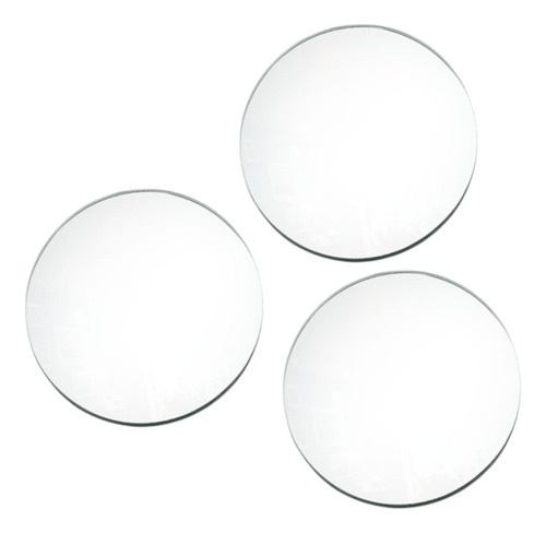3pcs Mirror Centros De Mesa Para Placas De Mesa Argent 30 Cm