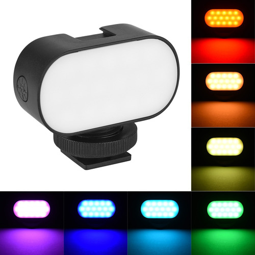 . Mini Luz Led De Vídeo Rgb, Luz De Relleno De Vlog Rgb, 7