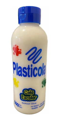 Plasticola Adhesivo Vinilico Cola Blanca Escolar 500gr  