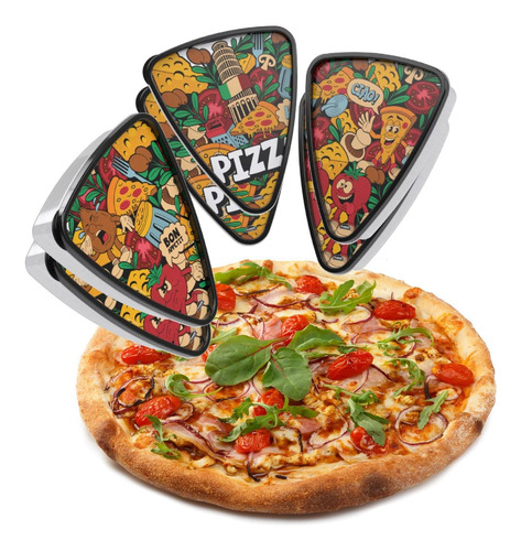 Contenedor Pizza Tapa Bandeja Soporte Salvador S Plastico