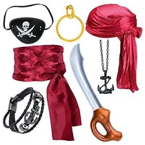 Comprar Capitán Pirata Traje Accesorios Conjunto Con Pirata Qdp4i
