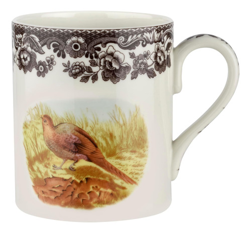 Spode Woodland Taza, Faisán, 16 Oz | Taza De Café Con Asa Pa