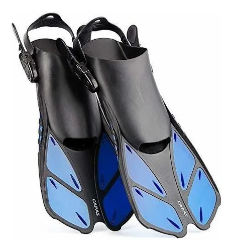 Aletas De Buceo Cortas Ajustables Para Snorkel Y Natación