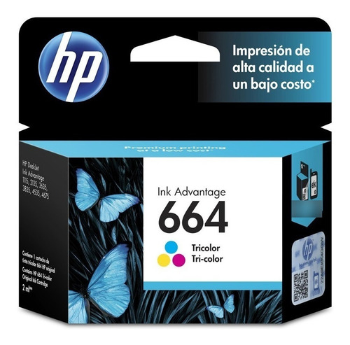 Imagen 6 de 6 de Combo Cartuchos Hp 664 Negro + Color Original Para Impresoras Hp 1115 2135 3635 2675 3775 3785 3787 3789 3835 4535 4675