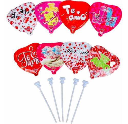 10 Globos San Valentin Autoiflables Mini, Amor Amistad