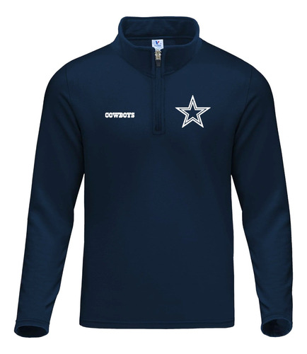 Sudadera Cierre 1/4 Cowboys De Dallas Vaqueros Nfl Mod. 01