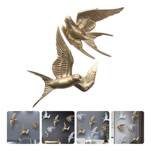 Adornos De Pájaros Para Decoración Exterior, 2 Piezas