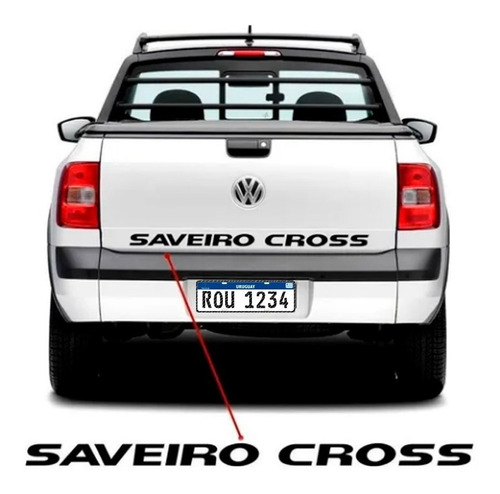 Calco Puerta Caja Saveiro Cross Volkswagen Adhesivo  