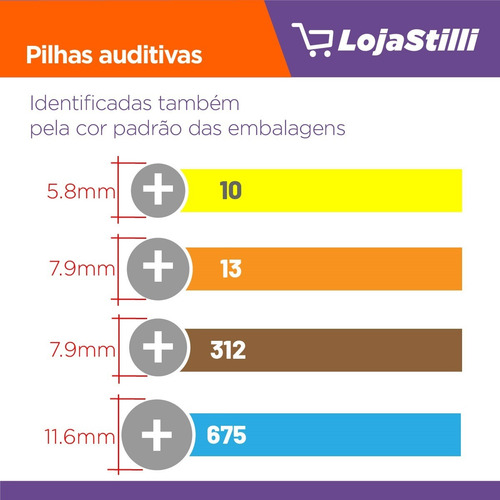 Imagem 2 de 3 de 30 Baterias Pilhas 13 Pr48 Auditiva Duracell 5 Estojos