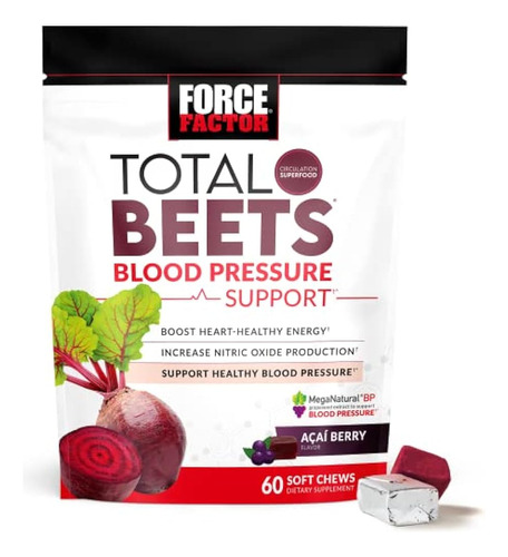 Force Factor Total Beets Suplementos De Apoyo A La Presión A