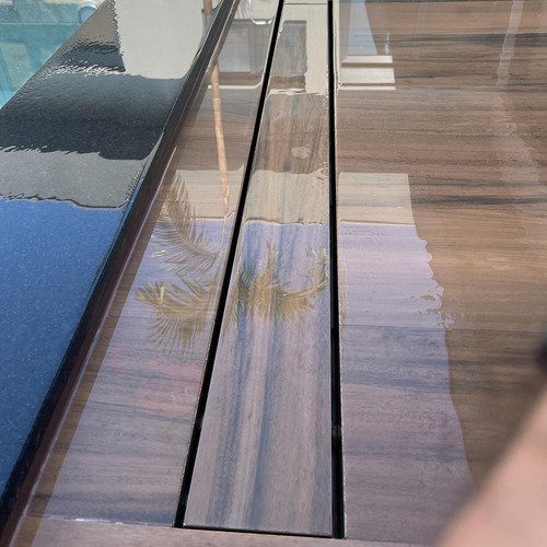 Ralo 10x100cm Linear Invisível Cola Piso Efeito Oculto Preto