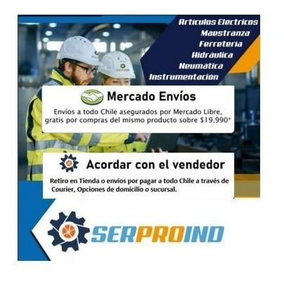 Imagen 2 de 4 de Pack 2 Pernos Parker 8x20