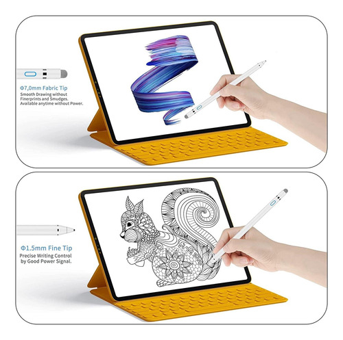 Pen De Lápiz Óptico Smartelf Para iPad, Lápiz Digital Con De