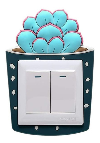 Decorativo Para Interruptor Diseño Cactus C2c