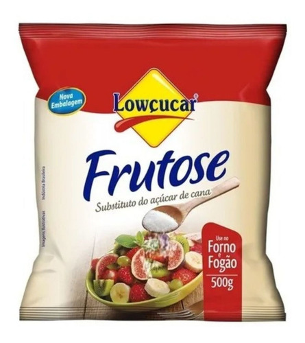 Lowçucar frutose em pó adoçante 500g