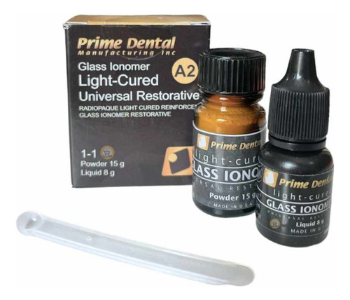 Glass Ionomer Ligth Cured Prime Dent 15gr