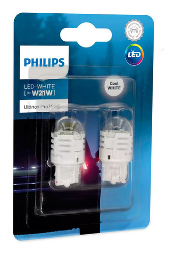 Lampara Philips Led Blanca W21w Ultinon Jgo X2