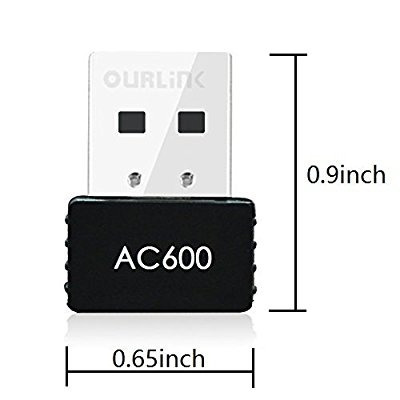 Ourlink 600mbps Ac600 De Doble Banda Wifi Usb Dongle Adaptad