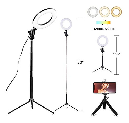 Anillo Aro De Luz Led 6 Pulgadas Para Selfie