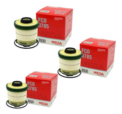 Oferta 3 Filtros De Gasoil Wega Toyota Hilux Mitsubishi L200